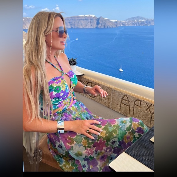 PATBO beach dress us4 small purple blue - Picture 3 of 3